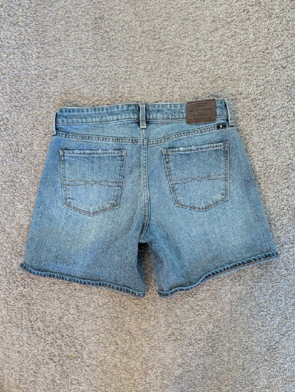 Lucky Brand Light Wash Denim Shorts with Floral Embroidery - Picture 2 of 2